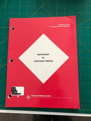 Specification for underwater - specification,